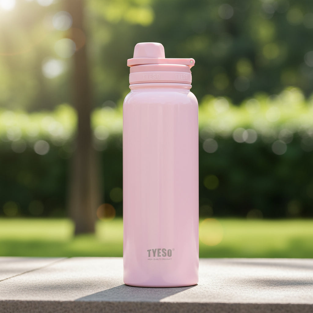 Botella deportiva 35oz ligera de acero inoxidable con asa
