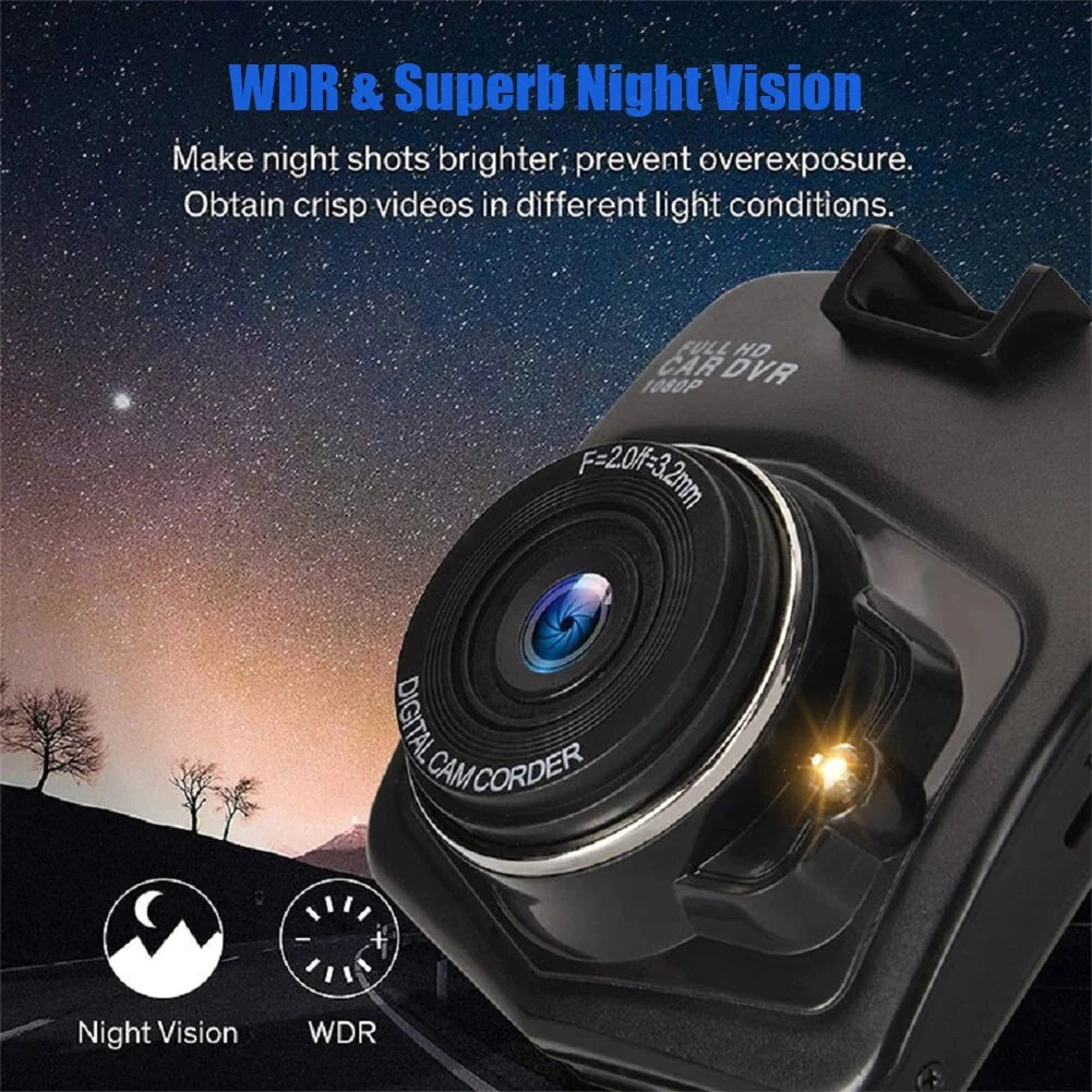 2.4 '' Full HD 1080P Dash Cam Car DVR Cámara delantera o trasera Visión nocturna Sensor G