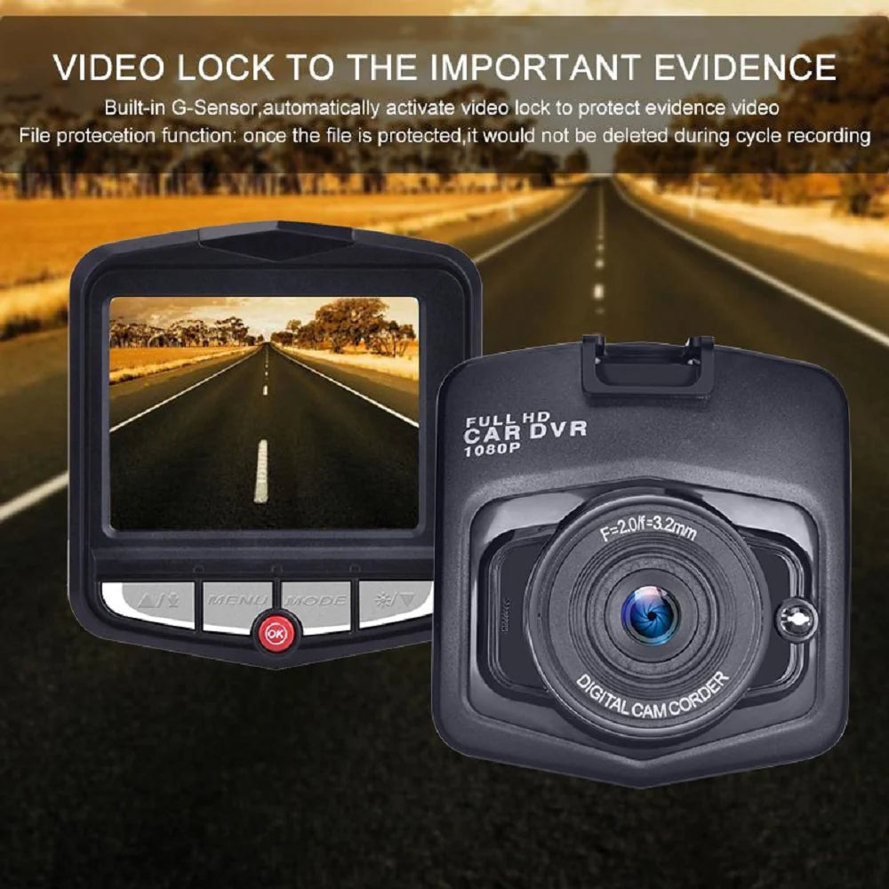2.4 '' Full HD 1080P Dash Cam Car DVR Cámara delantera o trasera Visión nocturna Sensor G