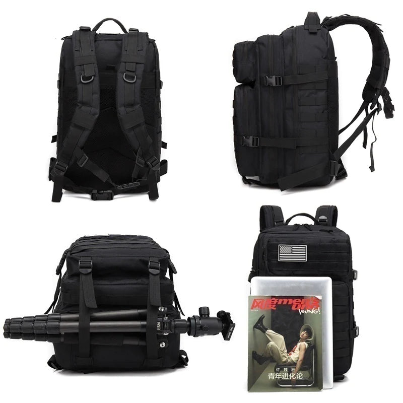 Mochila táctica militar de nailon 1000D de 50 L y 30 L para senderismo, deportes al aire libre, camping, etc.