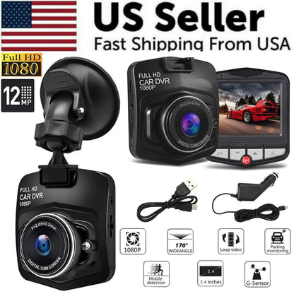 2.4 '' Full HD 1080P Dash Cam Car DVR Cámara delantera o trasera Visión nocturna Sensor G
